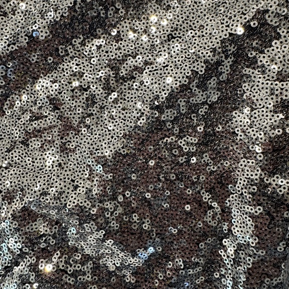 Eloquii Silver Sequin ruffled mini dress, size 16 NWT! - Picture 5 of 6